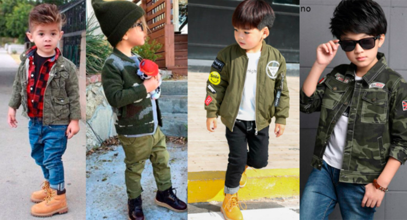 4 Tendências de moda infantil para o inverno 2019 - Militarismo